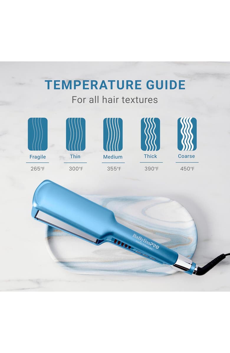 BaBylissPRO Nano Titanium 2" Ultra-Sleek Straightener, Alternate, color, Blue