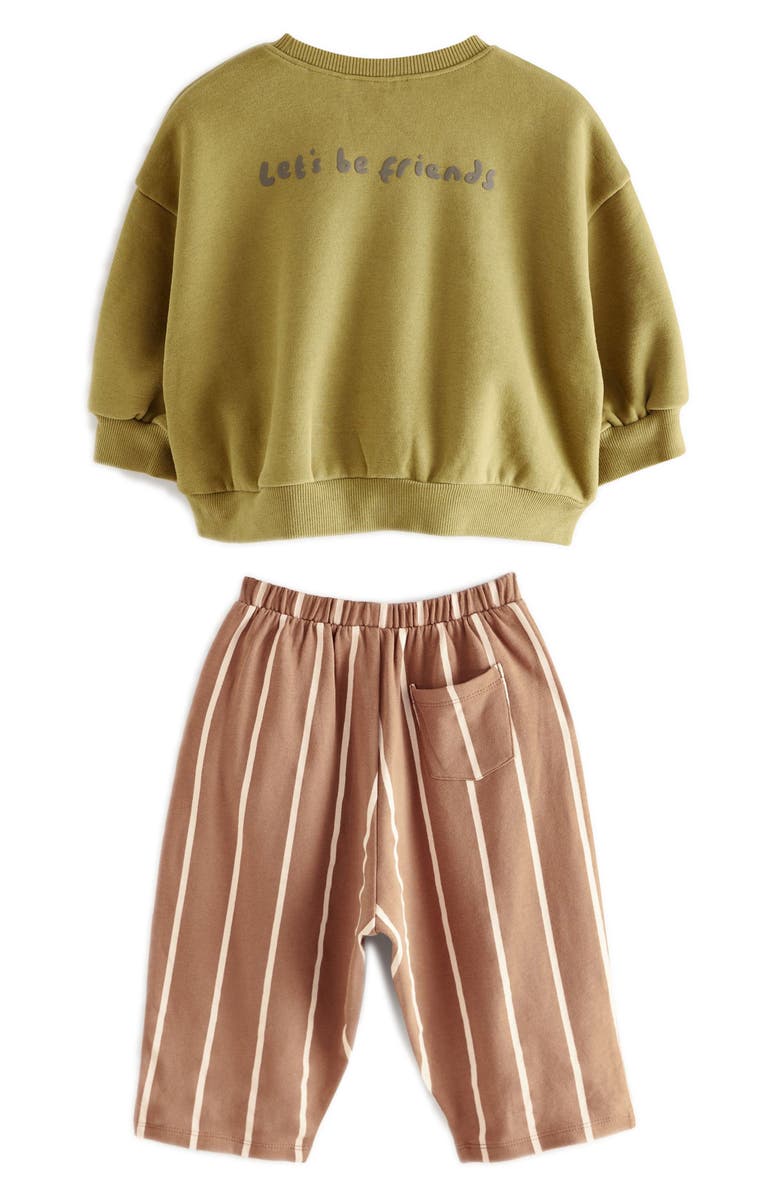 NEXT Kids' Sweater & Stripe Pants Set, Alternate, color,