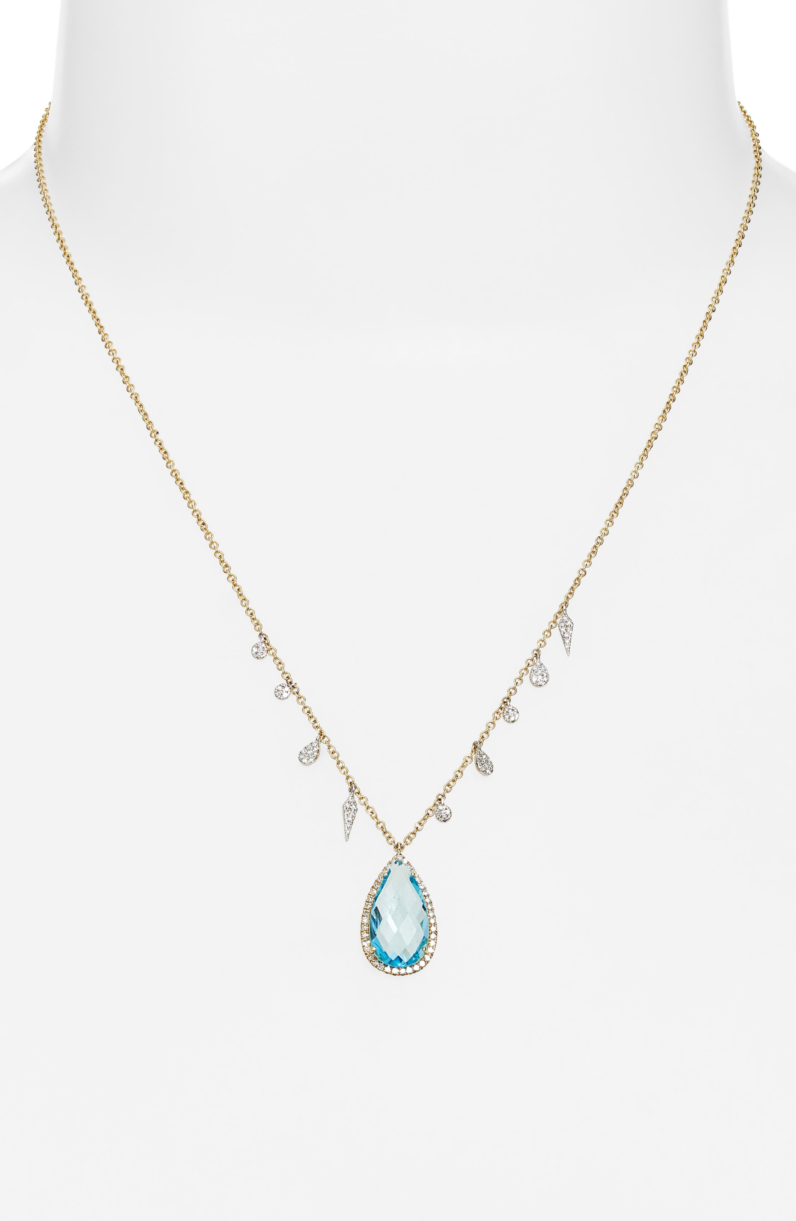Meira T Blue Topaz Pendant Necklace (Women) | Nordstrom