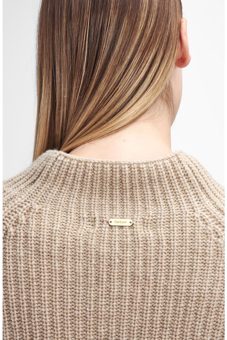 Rhonda Funnel Neck Wool Blend Sweater, Alternate, color, HONEY YELLOW