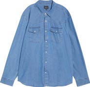 Brixton Waylon Denim Snap-Up Western Shirt