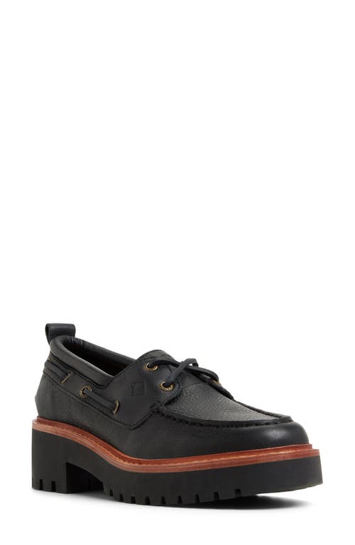 Sperry Top-sider® Authentic Original 3-eye Lug Sole Boat Shoe In Black