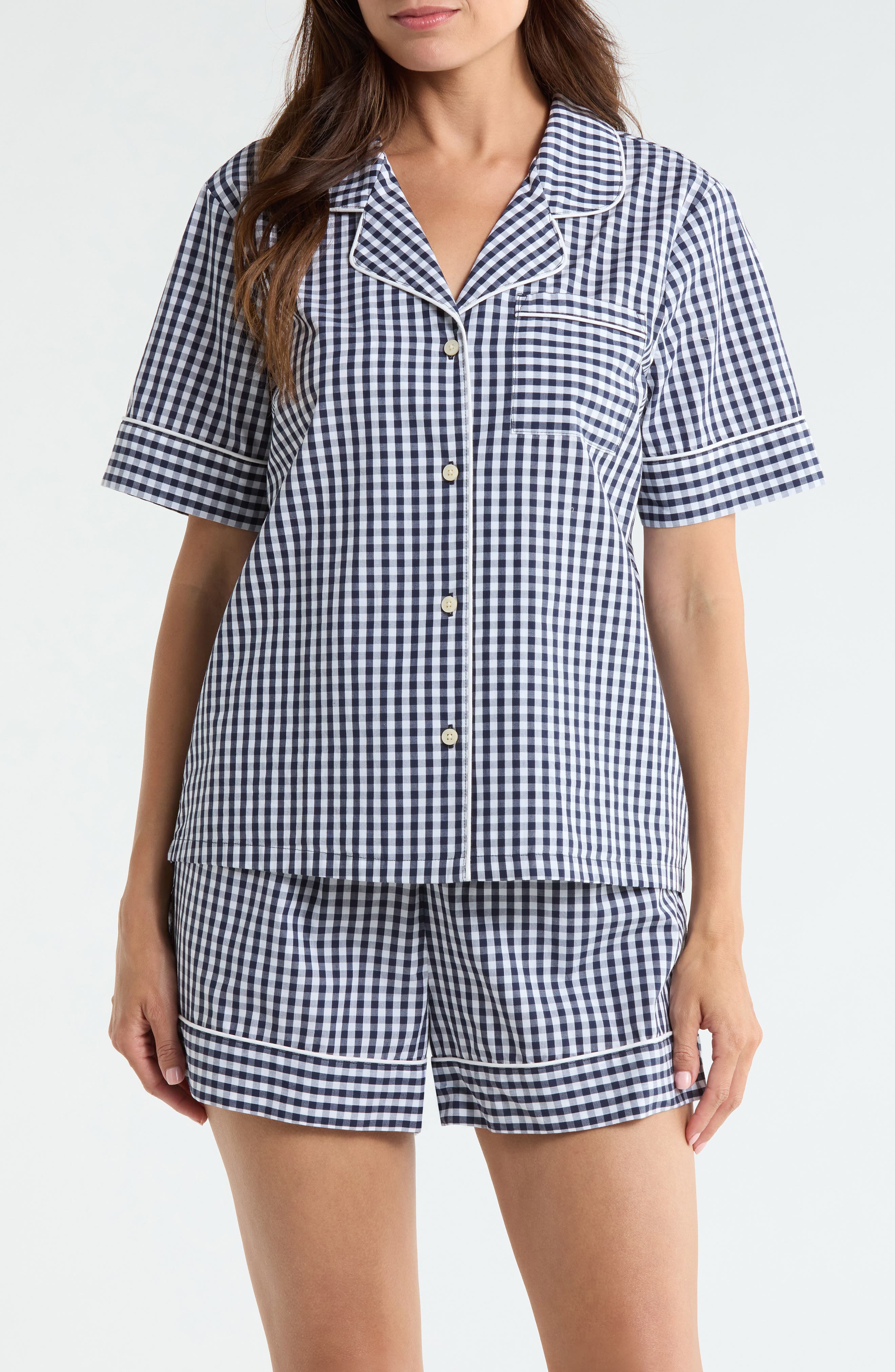 NAVY PETITE GINGHAM