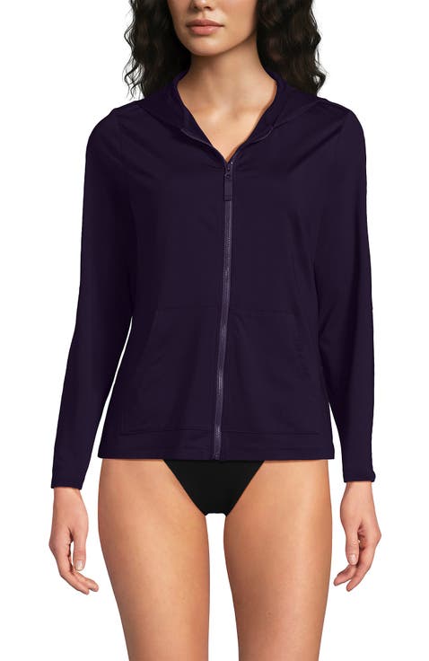 SunShade UPF 50 Long Sleeve Hooded Full Zip Rash Guard