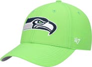 '47 Men's '47 Neon Green Seattle Seahawks MVP Adjustable Hat