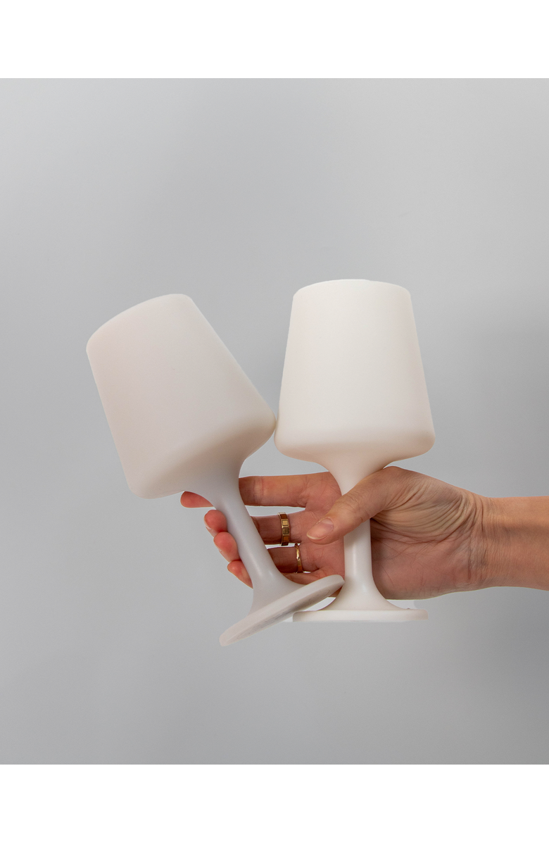 Porter Green Swepp | Unbreakable Wine Glasses, Alternate, color, Blanc + Dove