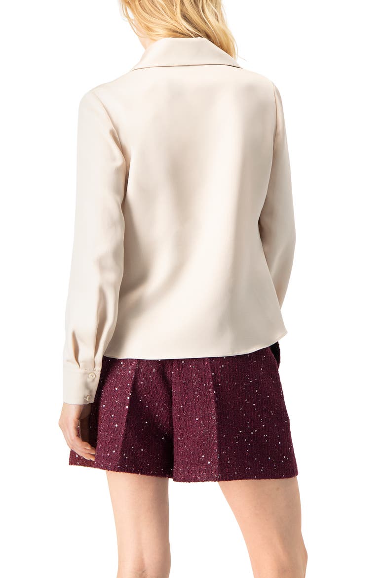 Long Sleeve Button-Up Shirt, Alternate, color, Ivory
