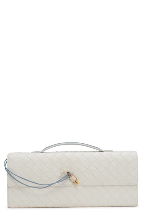 Andiamo Intrecciato Leather Clutch