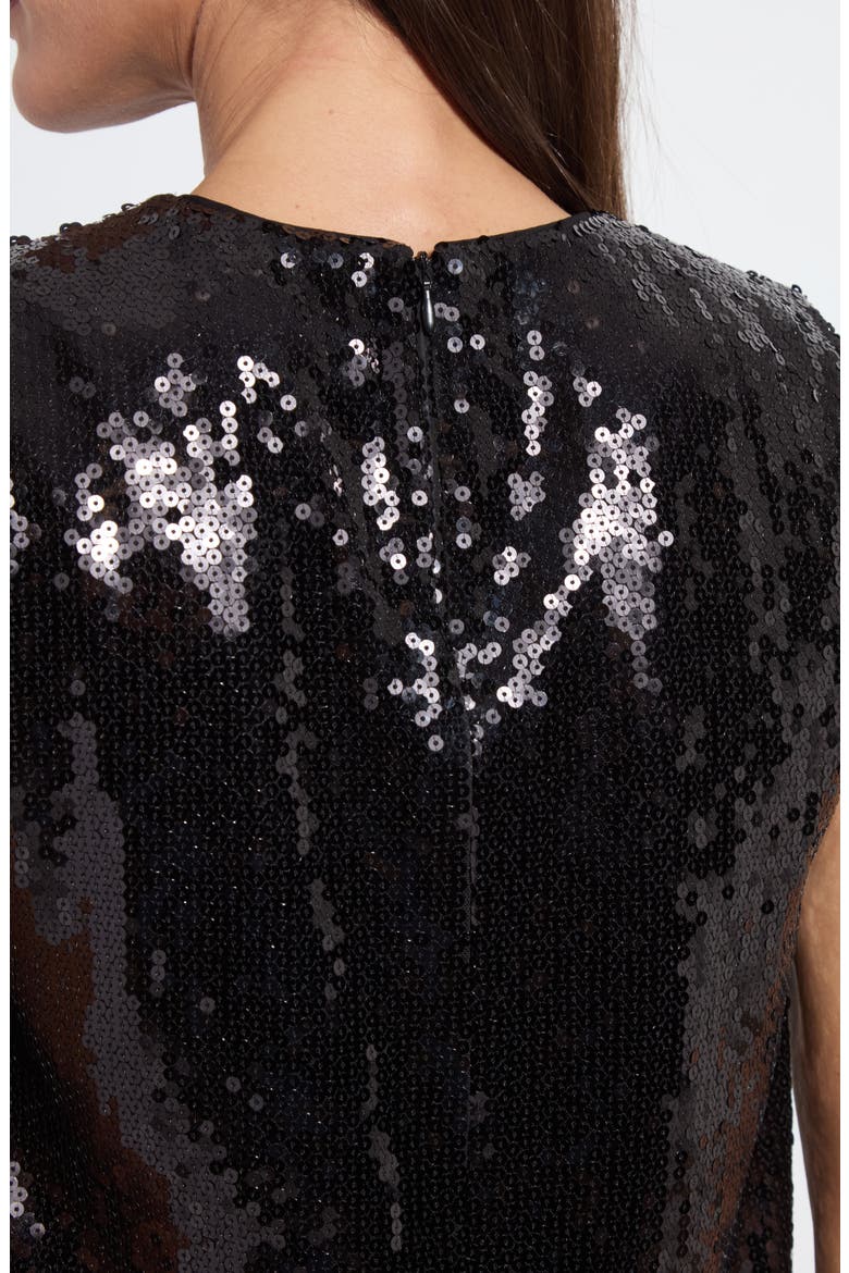 Adaline Sequin Shell Top, Alternate, color, BLACK SEQUIN