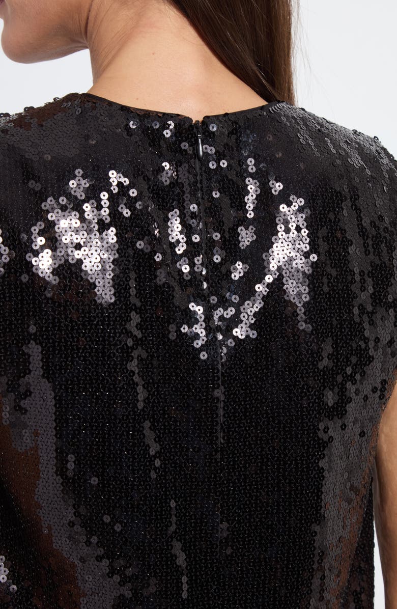 Lysse Adaline Sequin Shell Top, Alternate, color, Black Sequin