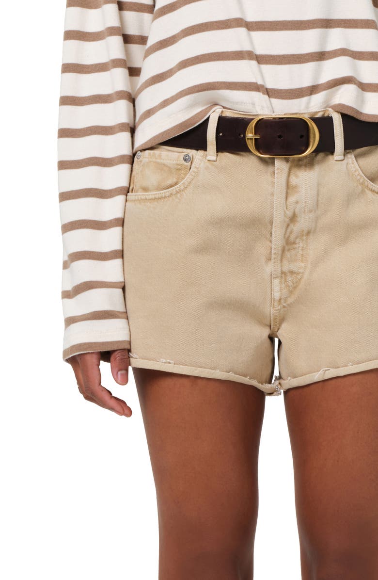 Citizens of Humanity Marlow High Waist Denim Cutoff Shorts, Alternate, color, Hempseed