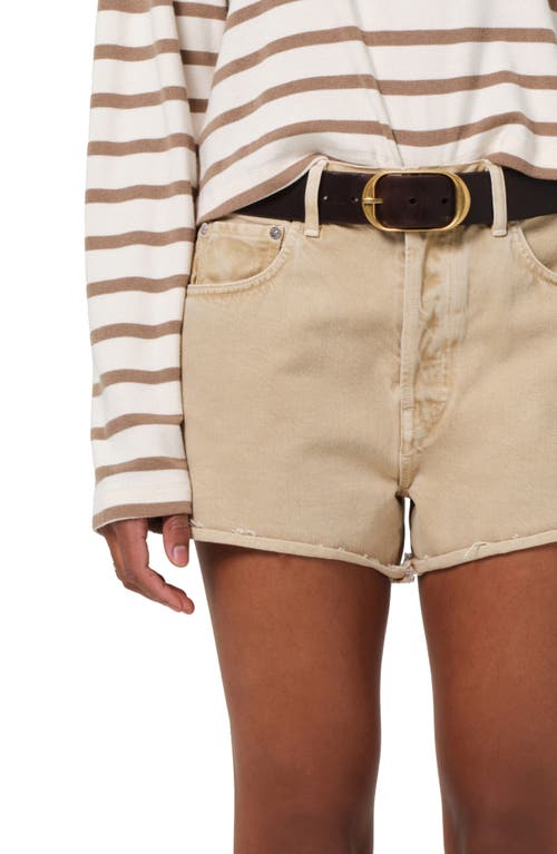 Citizen Of Humanity Citizens Of Humanity Marlow High Waist Denim Cutoff Shorts In Hempseed