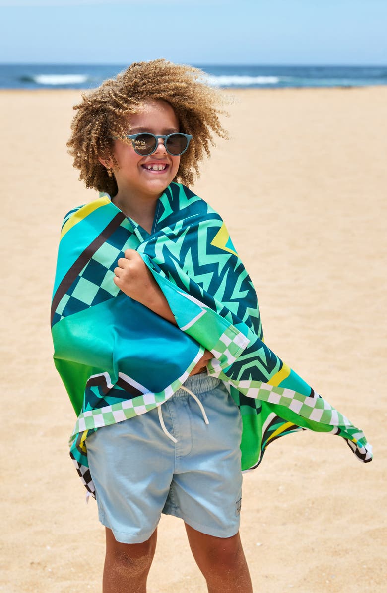 DOCK AND BAY Kids' Towel, Alternate, color, Tide Skater