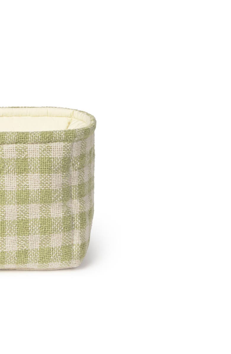 Lorena Canals Quilted Basket, Alternate, color, Matcha, Natural