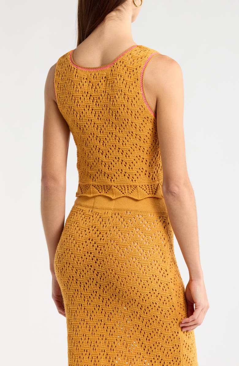 MOTHER Open Knit Tank, Alternate, color, 