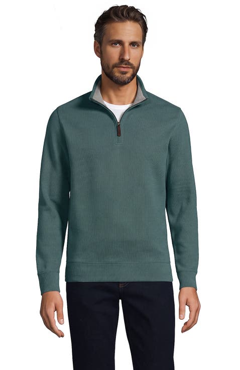Bedford Rib Quarter Zip Pullover Sweater