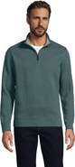 Lands' End Bedford Rib Quarter Zip Pullover Sweater
