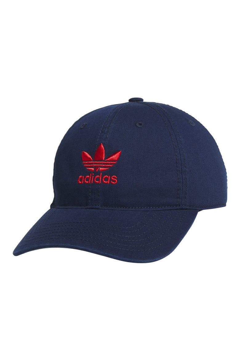 Relaxed Baseball Cap, Main, color, NIGHT INDIGO/ BETTER SCARLET