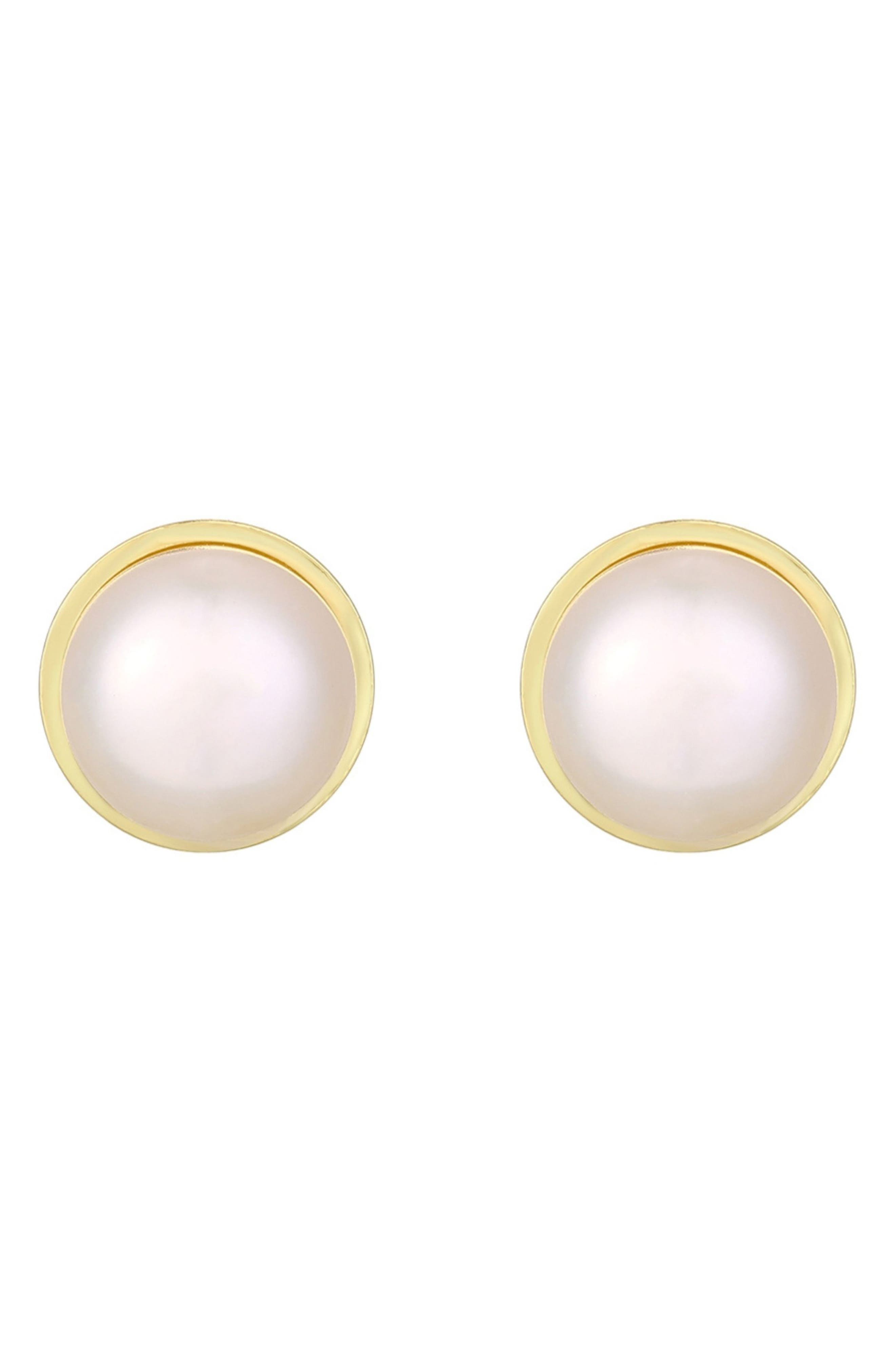 Adornia Freshwater Pearl Stud Earrings