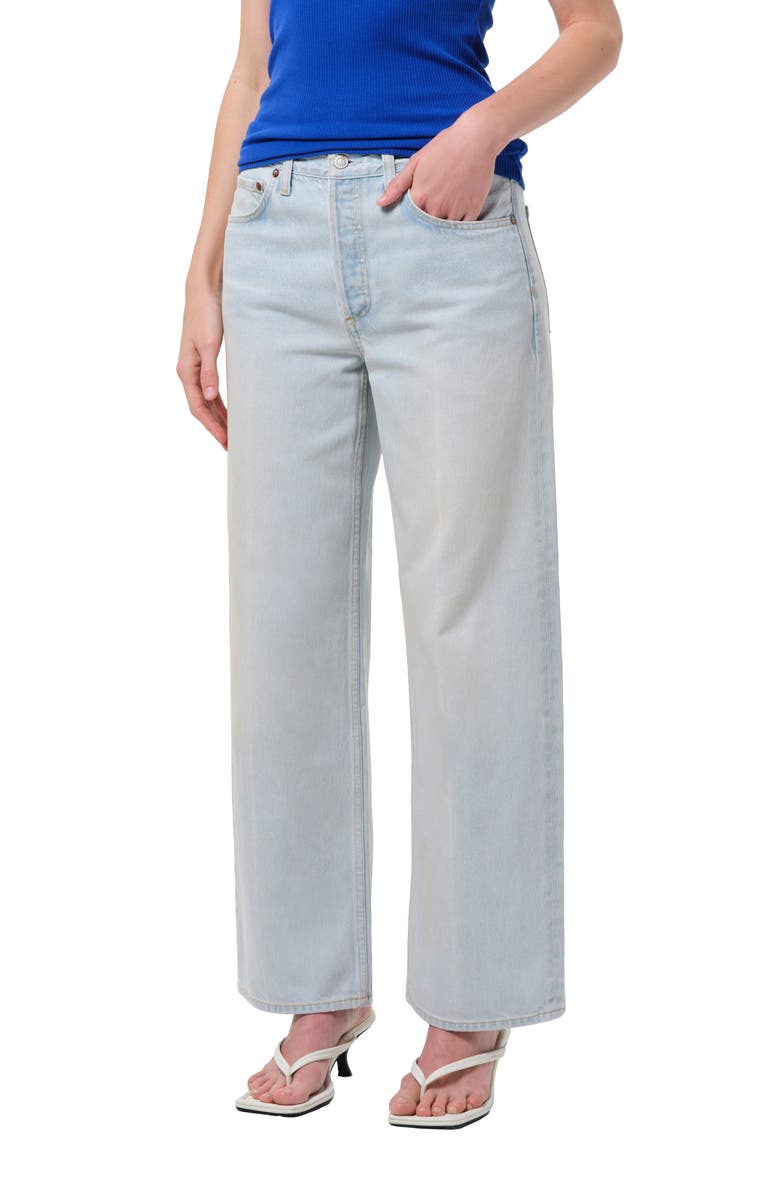 AGOLDE Arc Loose Wide Leg Jeans, Alternate, color, Type Light Sky Indigo