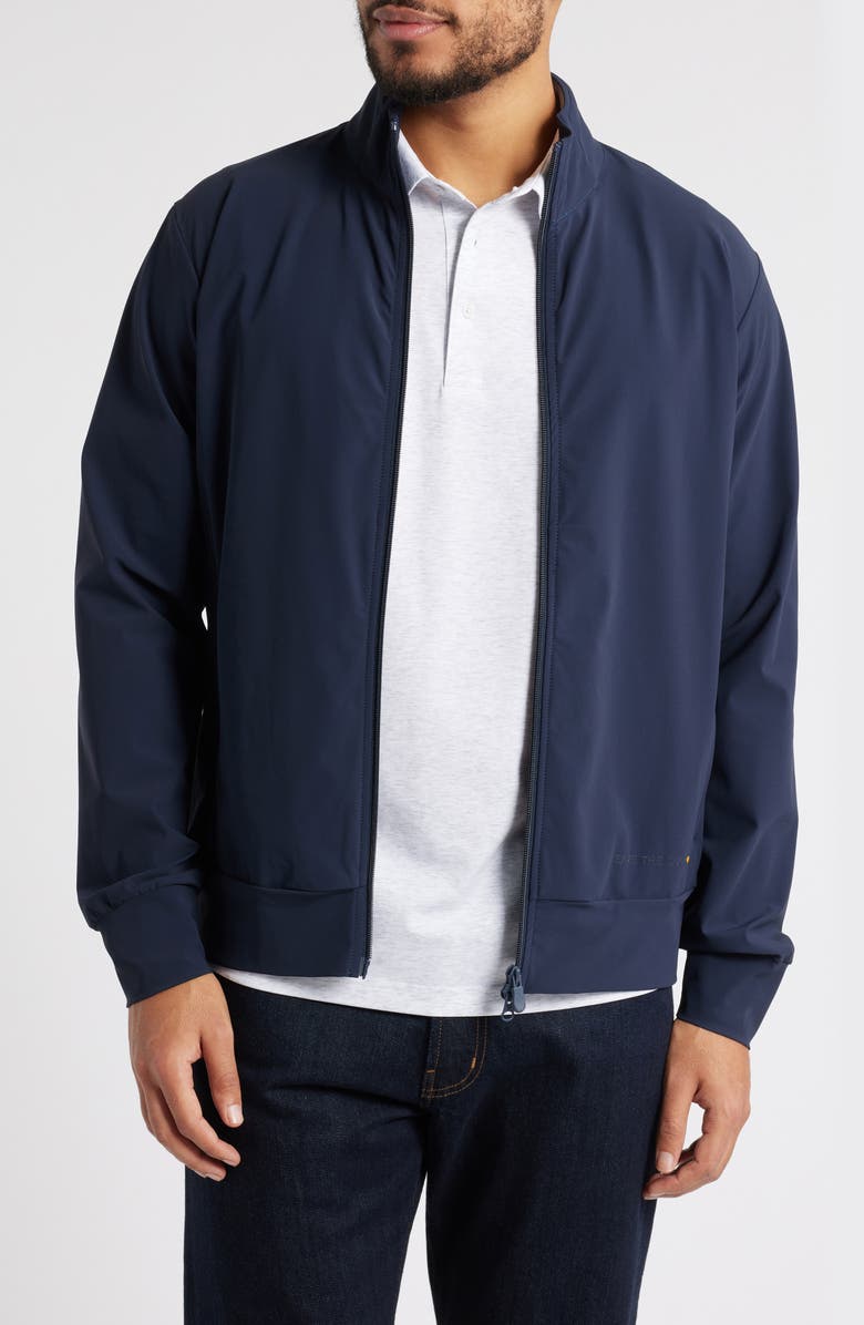 Save The Duck Tulio Front Zip Water Resistant Jacket, Main, color, Navy Blue