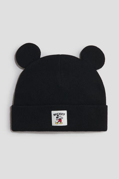 Beanie With Ear Appliqué