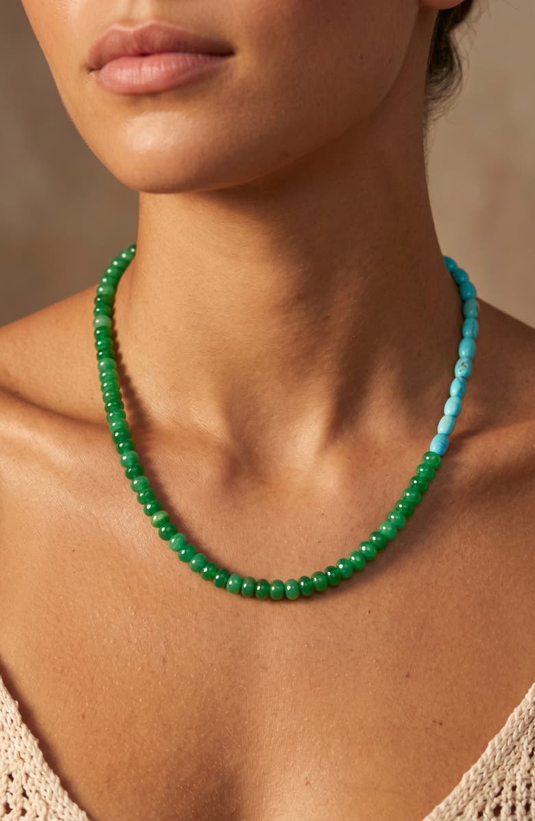 MacRae & Co. The Reef Beaded Necklace, Alternate, color, Green