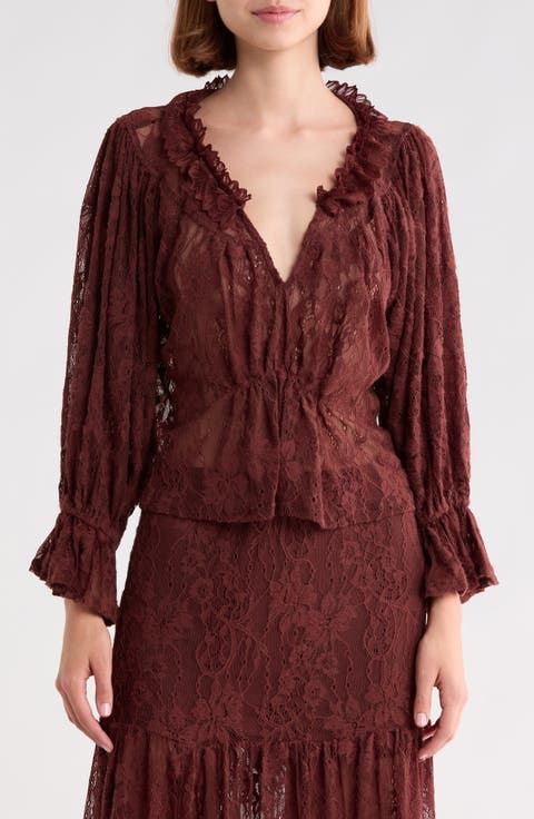 Claudine Lace Top