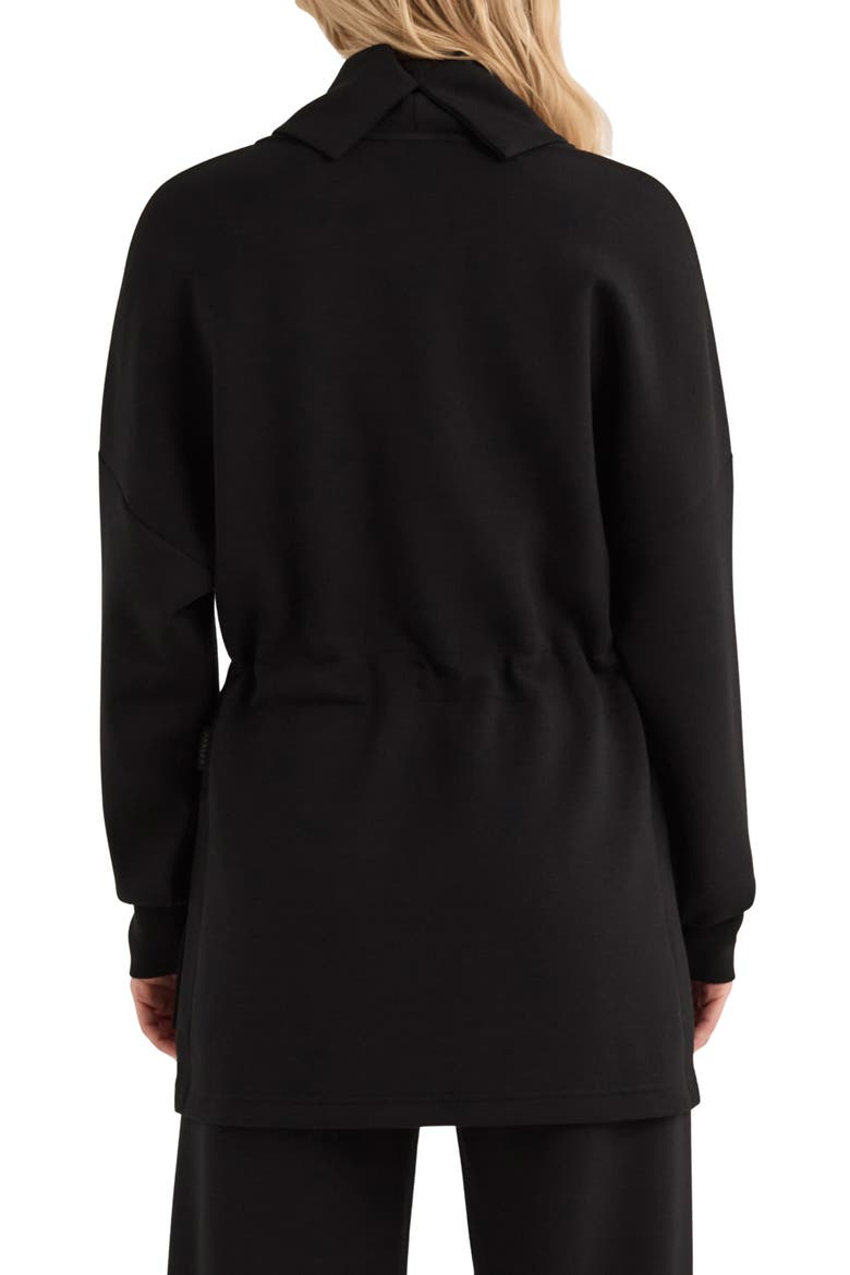 Freya Funnel Neck Sweatshirt, Alternate, color, BLACK