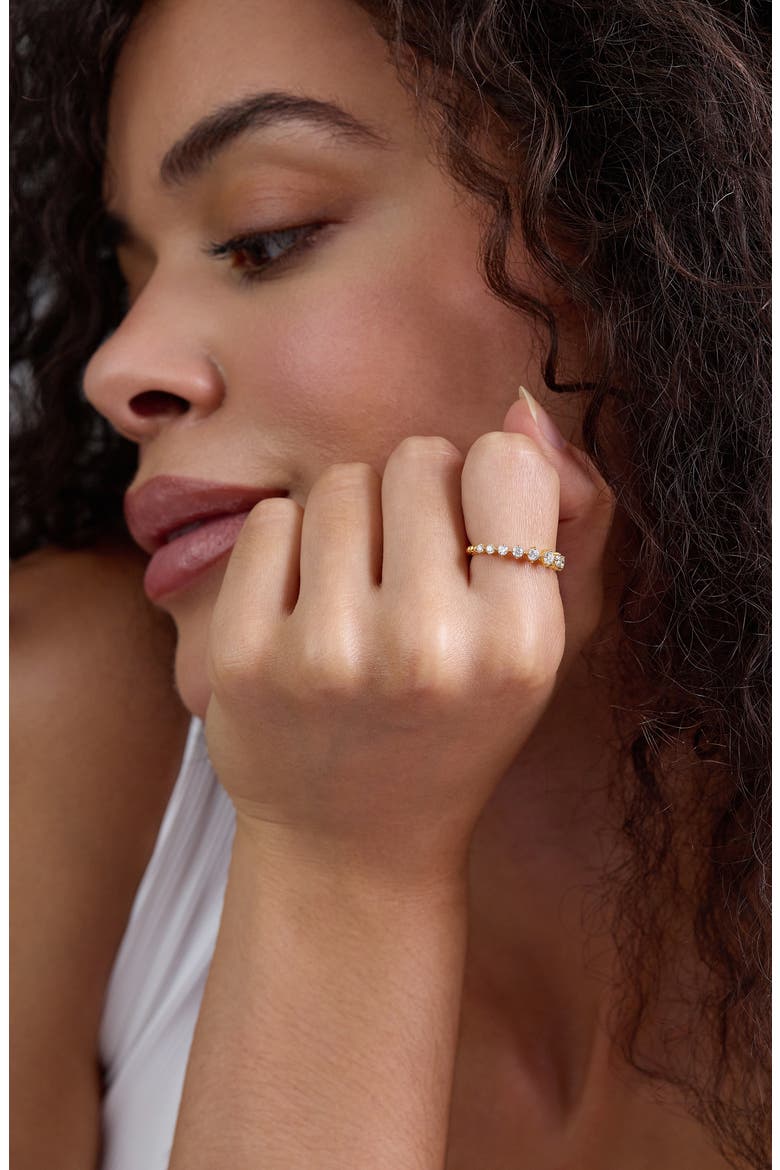 18K Mykonos Diamond Stackable Ring (Online Trunk Show), Alternate, color, 18K YELLOW GOLD/ DIAMOND