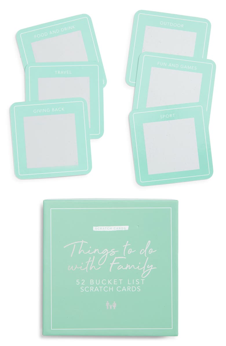 GIFT REPUBLIC 'Things to Do with Family' 52 Bucket List Scratch Cards, Main, color, 
