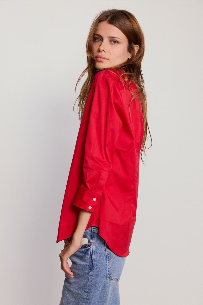 The 3/4 Sleeve Icon Shirt, Alternate, color, Red