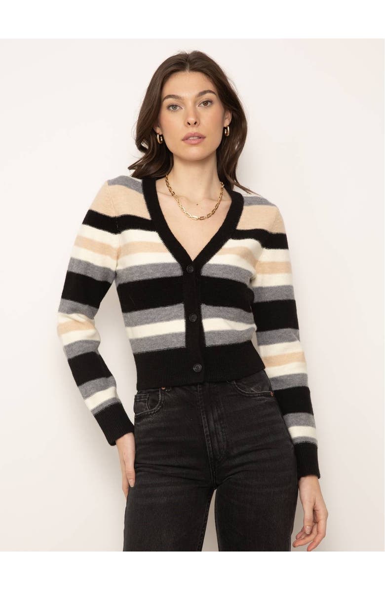 Central Park West Ezra Ombre Cropped Cardigan, Main, color, 
