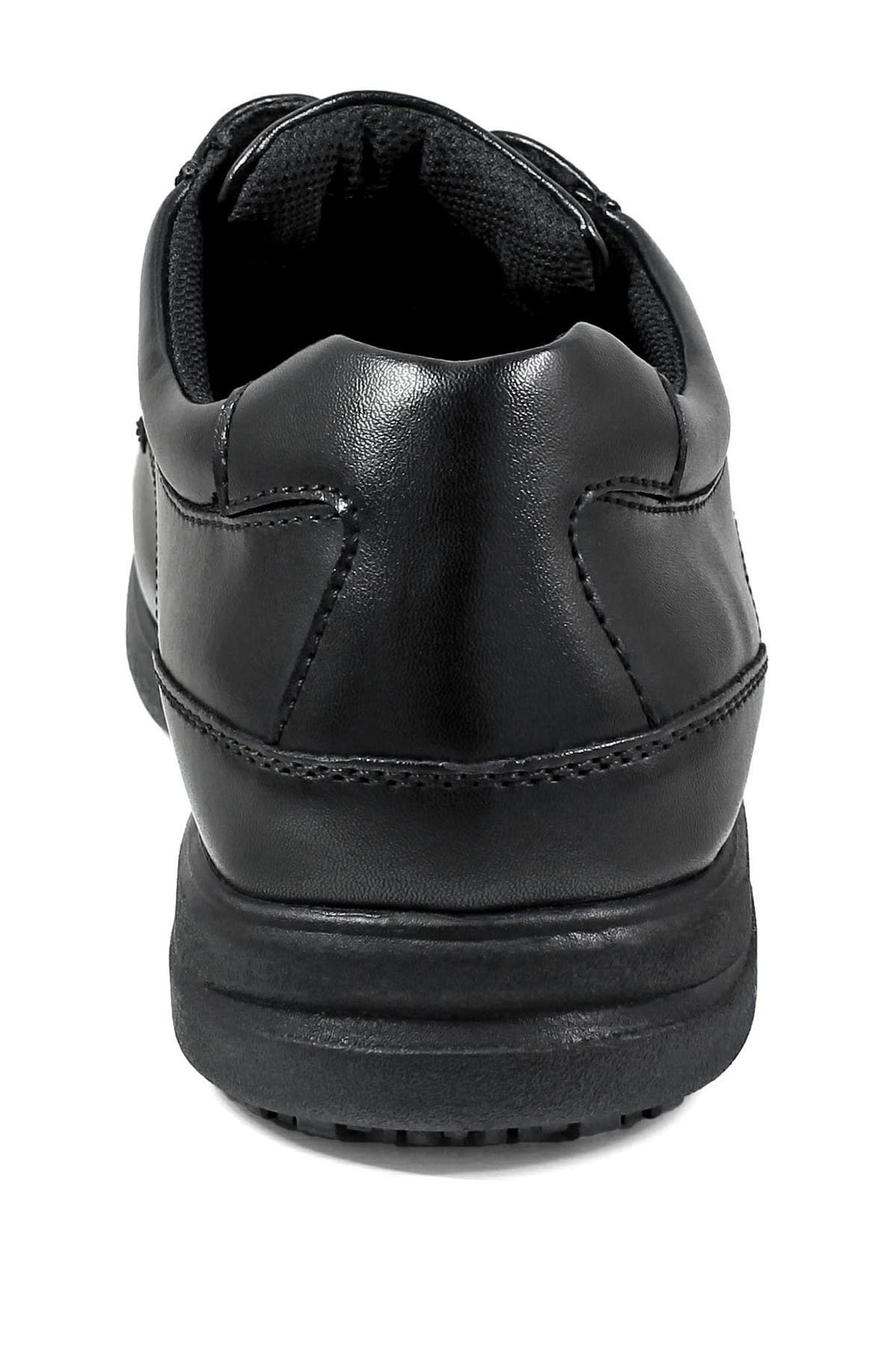 NUNN BUSH Sherman Slip-Resistant Plain Toe Work Derby - Wide Width Available, Alternate, color, Black