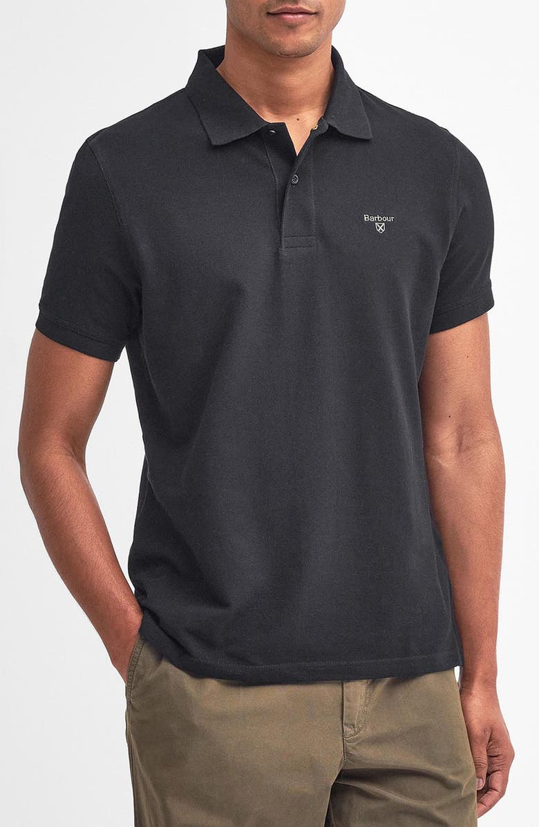Barbour Lightweight Sports Piqué Polo, Main, color, 