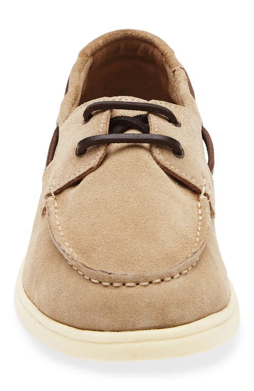 Steve Madden Crosbe Moc Toe Boat Sneaker In Neutral