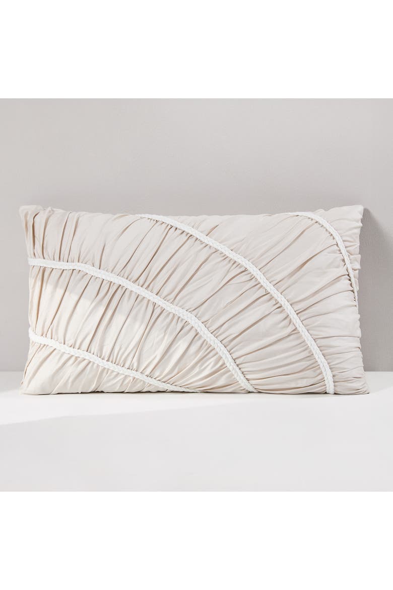 Flora Flow Cotton Pillow Cover, Main, color, Cream