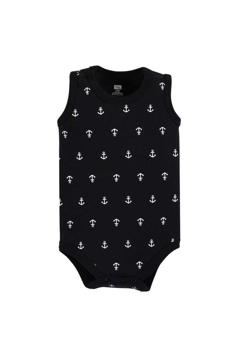 Soft Cotton Sleeveless Bodysuits, Alternate, color, Pirate Shark