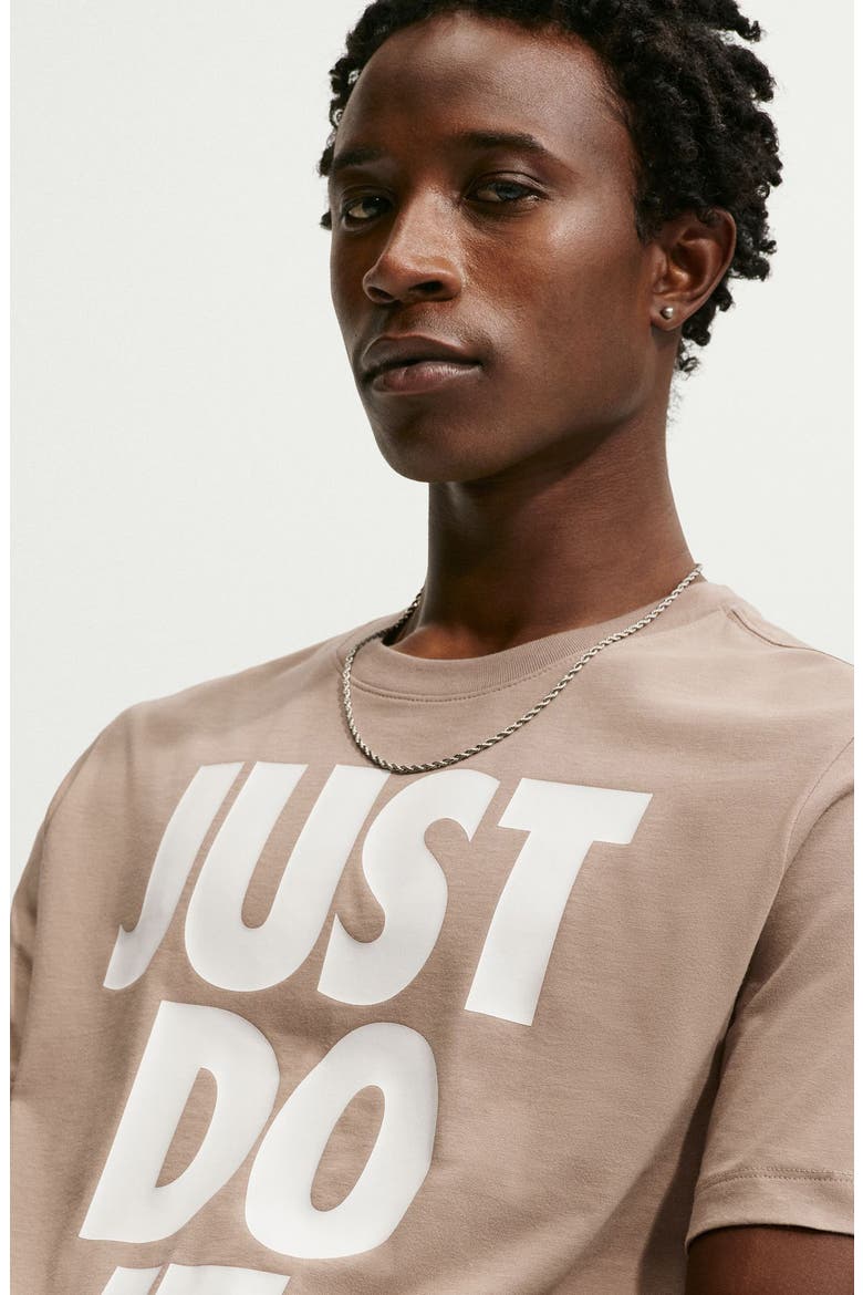 Just Do It Graphic T-Shirt, Alternate, color, KHAKI