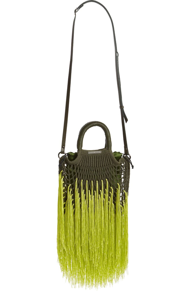 Petit Kouraj Mini Fringe Top Handle Bag, Alternate, color,