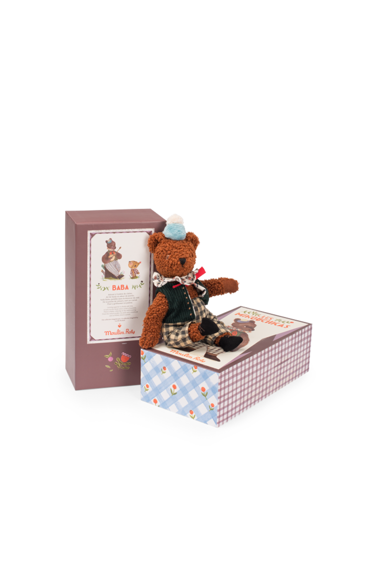 Moulin Roty Baba the Bear (large), The Minouchkas, Main, color, Brown