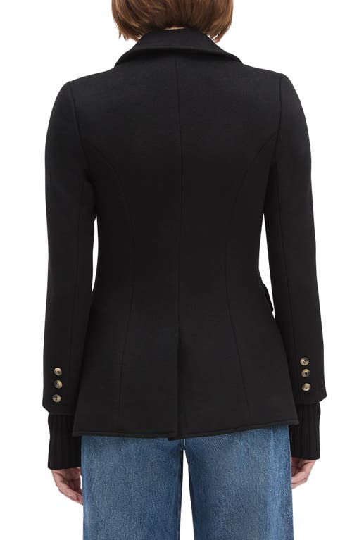 Favorite Daughter The City Layered Wool Blend Blazer In Black