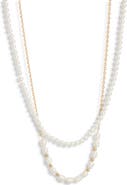 Nordstrom Set of 2 Freshwater Pearl Necklaces