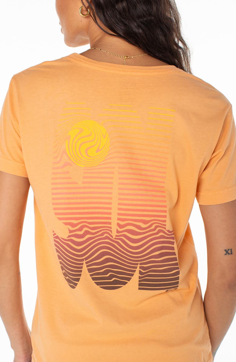 Roxy Graphic Print T-Shirt, Alternate, color, Muskmelon