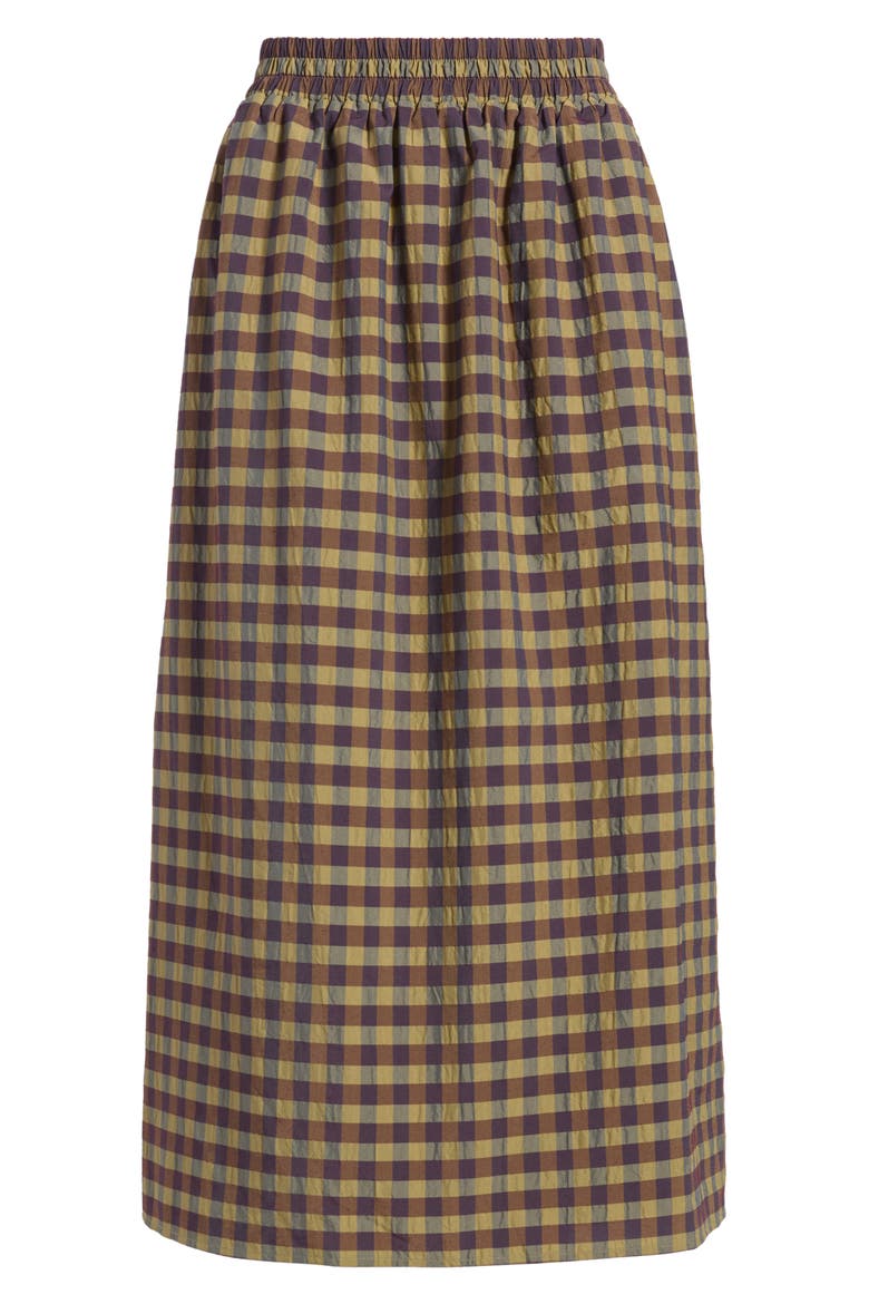Dax Check Midi Skirt, Alternate, color, TAPENADE CHECK
