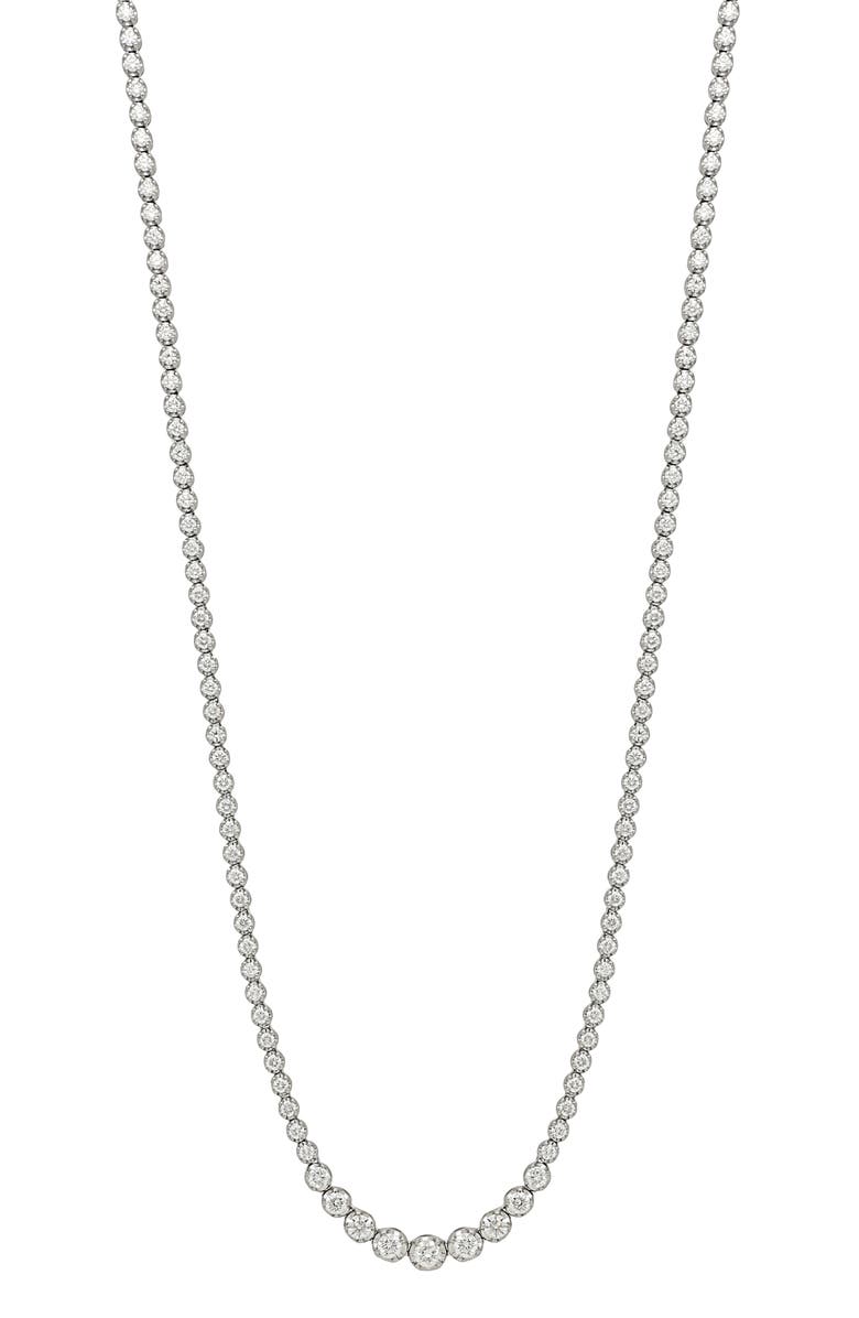 Bony Levy Audrey Diamond Tennis Necklace, Main, color, 18K White Gold