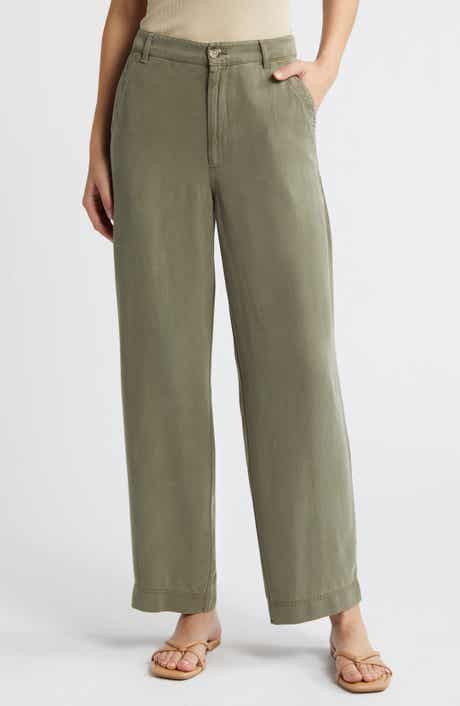 Treasure & Bond Flat Front Straight Leg Pants