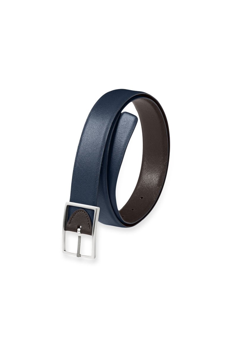 Anderson Reversible Belt, Main, color, Navy/Brown