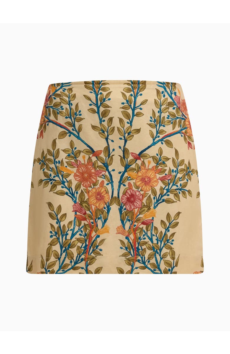 Rebecca Taylor Cleo Printed Skirt, Alternate, color, Buttercream Multi
