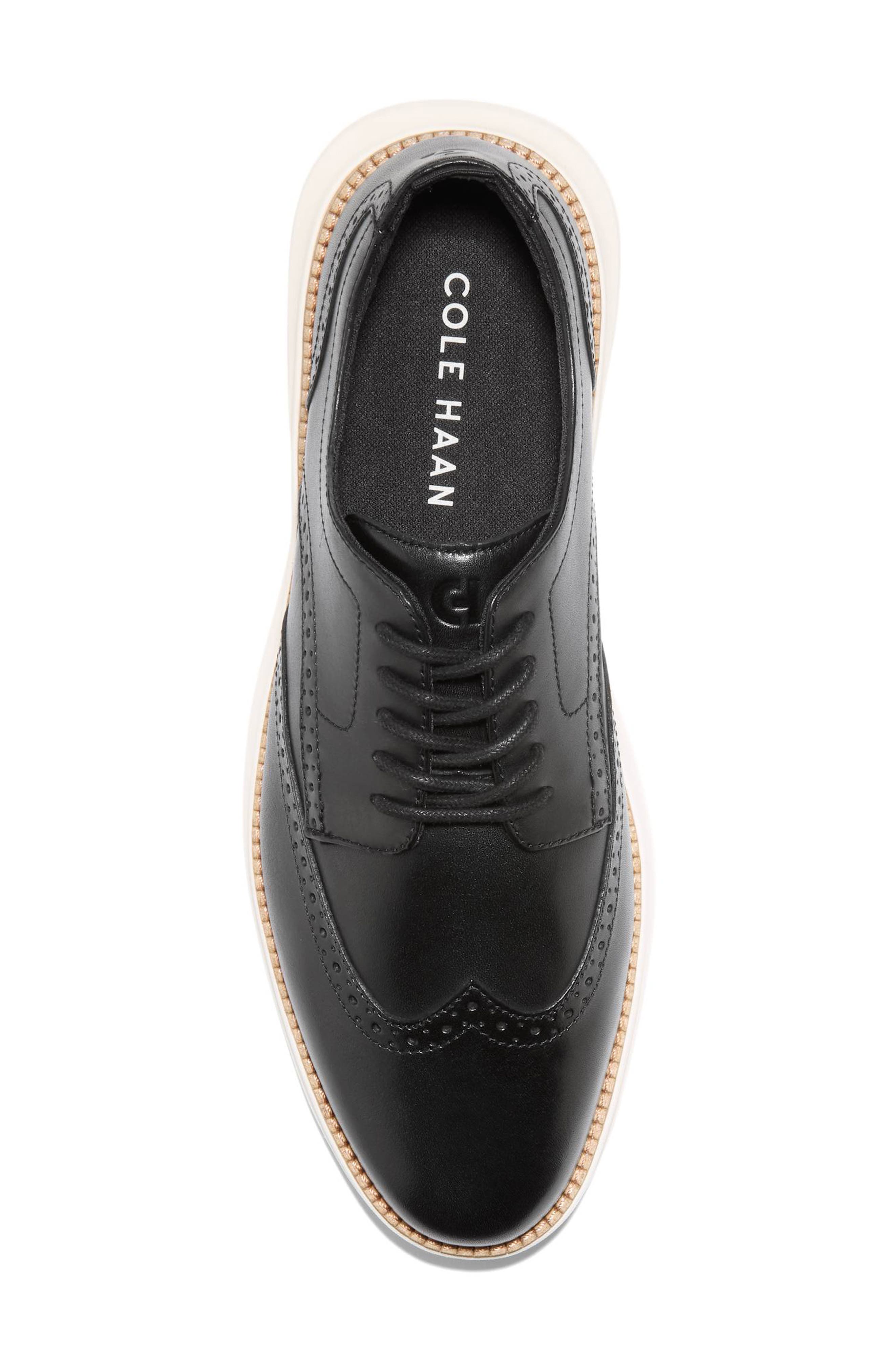 Cole Haan Grand Shadowlite Wingtip Derby, Alternate, color, Black / Ch Natural / Ivory